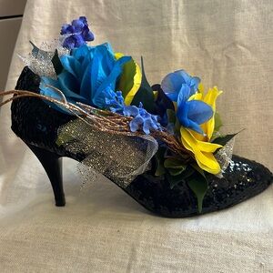 Runway For Hope Designer Floral Shoe.